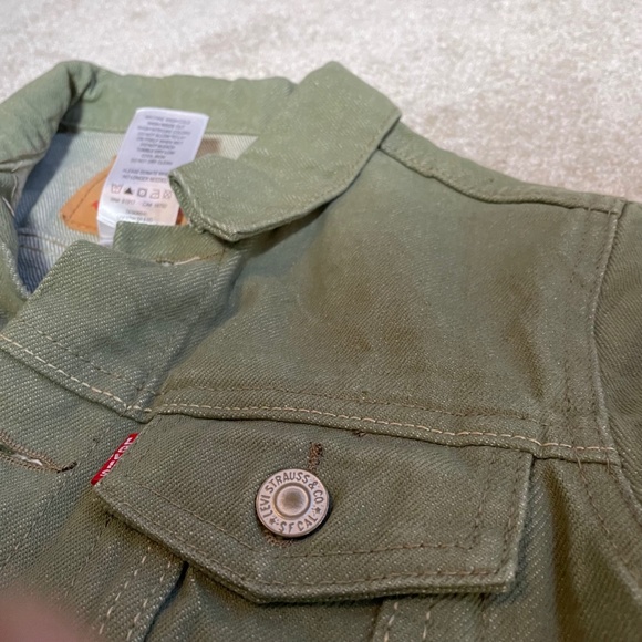 Levi's Olive Green Youth Small (8-10 yr. Old) Jeans Jacket - Picture 7 of 7